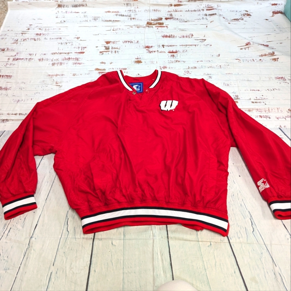 Starter Red Lightweight Pullover Jacket - image 1